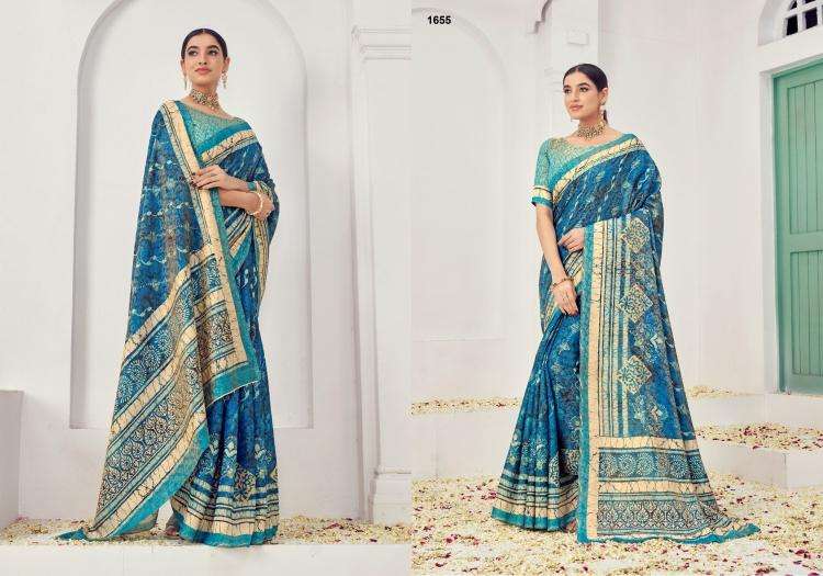 JIVORA PRESENTS SAMUI SIGNATURE NATURAL SILK VISCOSE 1651-1657 DAILY WEAR FANCY SAREES  CATALOG WHOLESALER AND EXPORTER 
