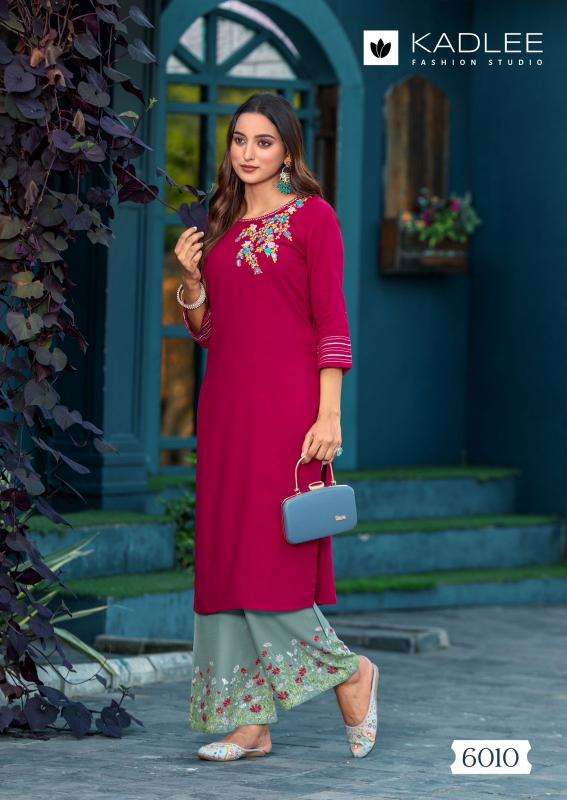 KADLEE PRESENTS KAVERI VOL-2 FULLY STITCH RAYON CLASSIC LOOK KURTI WITH PLAZZO  CATALOG WHOLESALER AND EXPORTER IN SURAT 