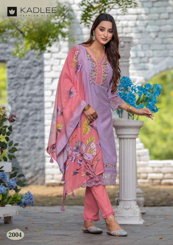 KADLEE PRESENTS RIVANTA VISCOSE WEAVING FULLY STITCH CHURIDAR KURTIS CATALOG WHOLESALER AND EXPORTER 