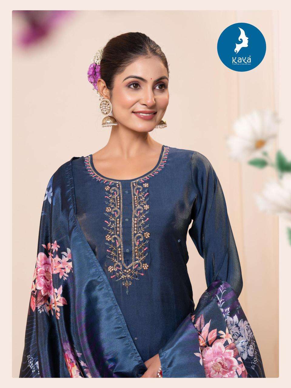 KAYA PRESENTS KRISHTI RÓMAN SHIMMER READYMADE NEW KURTIS CATALOG WHOLESALER AND EXPORTER 