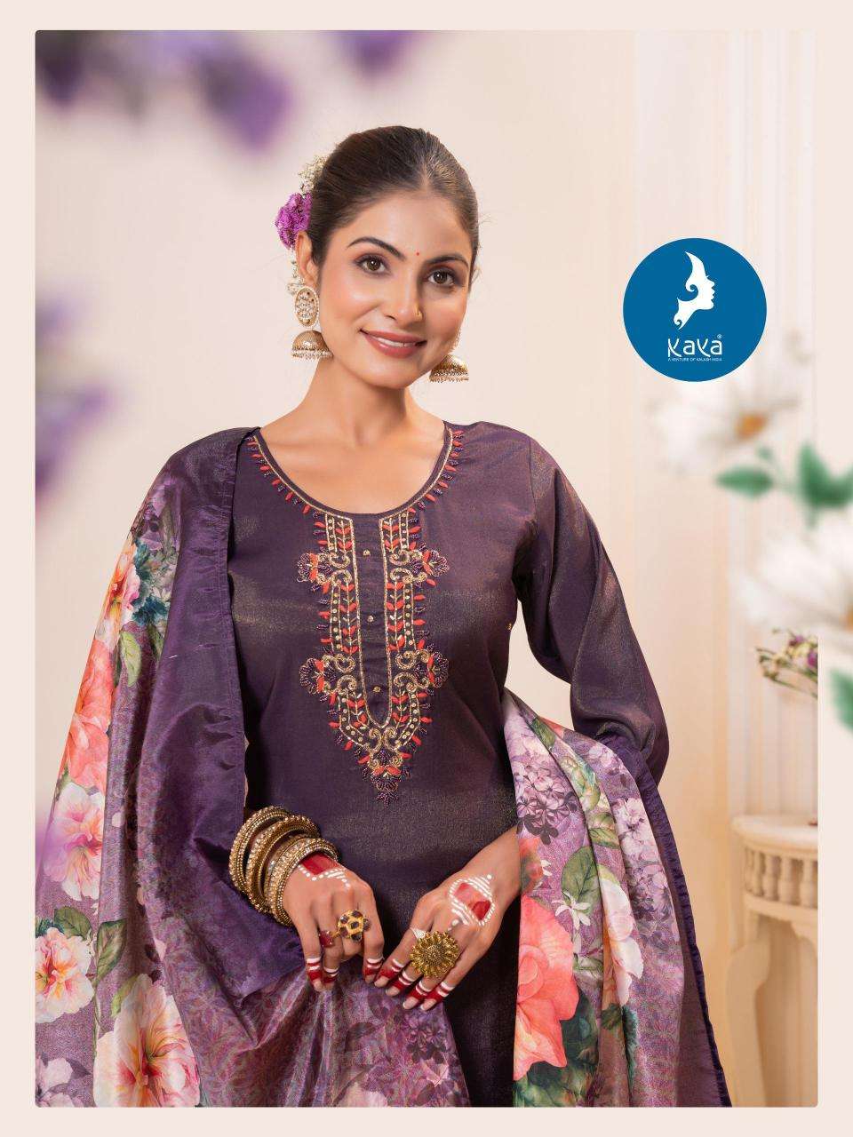 KAYA PRESENTS KRISHTI RÓMAN SHIMMER READYMADE NEW KURTIS CATALOG WHOLESALER AND EXPORTER 