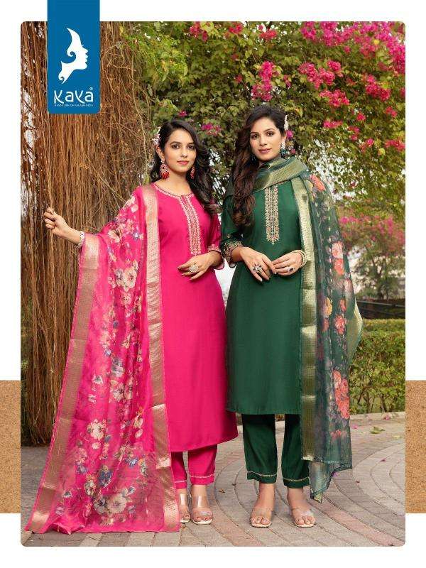 KAYA PRESENTS PATANG VOL-2 ROMAN SILK FULLY STITCH BIG SIZE UNIQUE KURTIS CATALOG WHOLESALER AND EXPORTER 
