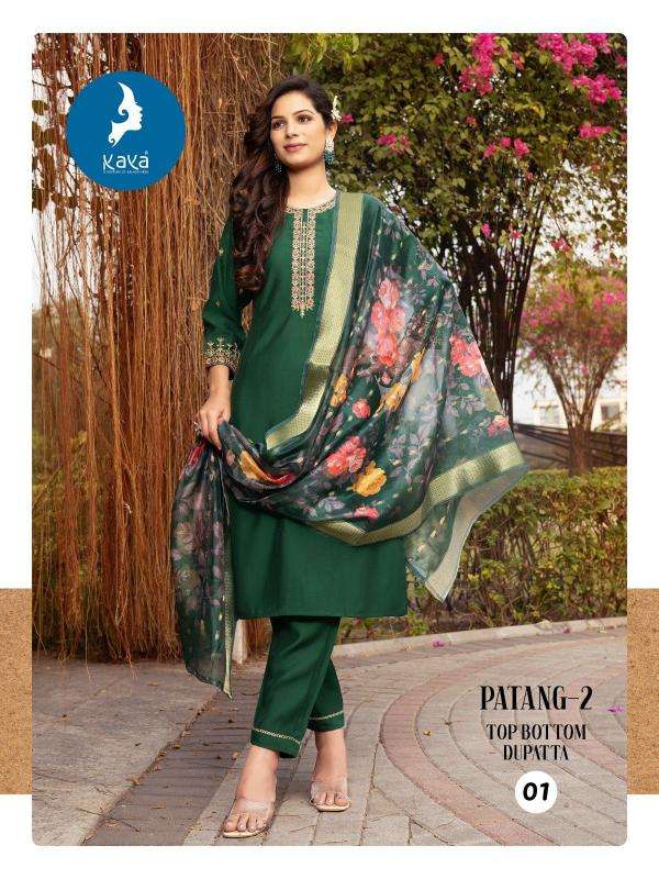 KAYA PRESENTS PATANG VOL-2 ROMAN SILK FULLY STITCH BIG SIZE UNIQUE KURTIS CATALOG WHOLESALER AND EXPORTER 