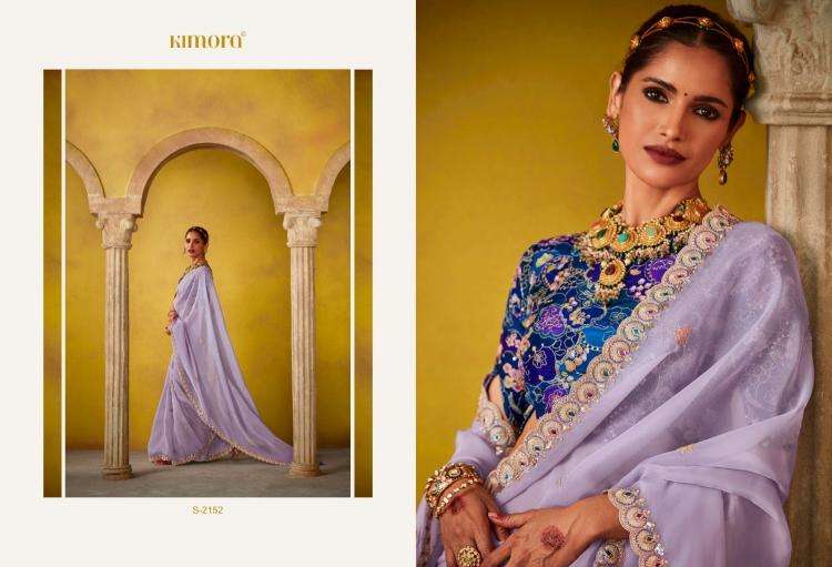 KIMORA PRESENTS DIVANI FANCY LUXURIOUS HIT DESIGN SAREES FOR WOMEN CATALOG WHOLESALER AND EXPORTER 