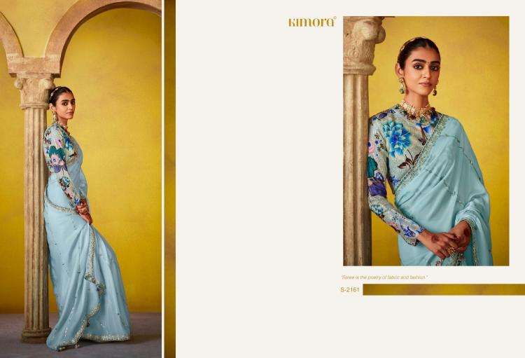 KIMORA PRESENTS DIVANI FANCY LUXURIOUS HIT DESIGN SAREES FOR WOMEN CATALOG WHOLESALER AND EXPORTER 