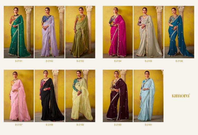 KIMORA PRESENTS DIVANI FANCY LUXURIOUS HIT DESIGN SAREES FOR WOMEN CATALOG WHOLESALER AND EXPORTER 