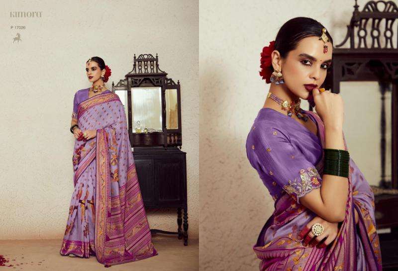KIMORA PRESENTS MEERA VOL-14 17021-17031 BRASSO GORGEOUS LOOK SAREES CATALOG WHOLESALER AND EXPORTER 