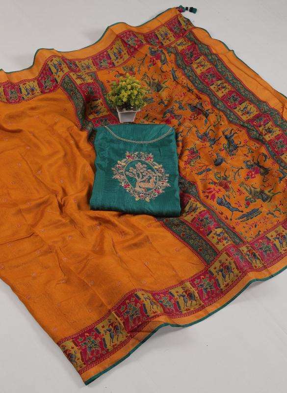 KIMORA PRESENTS MEERA VOL-14 17021-17031 BRASSO GORGEOUS LOOK SAREES CATALOG WHOLESALER AND EXPORTER 