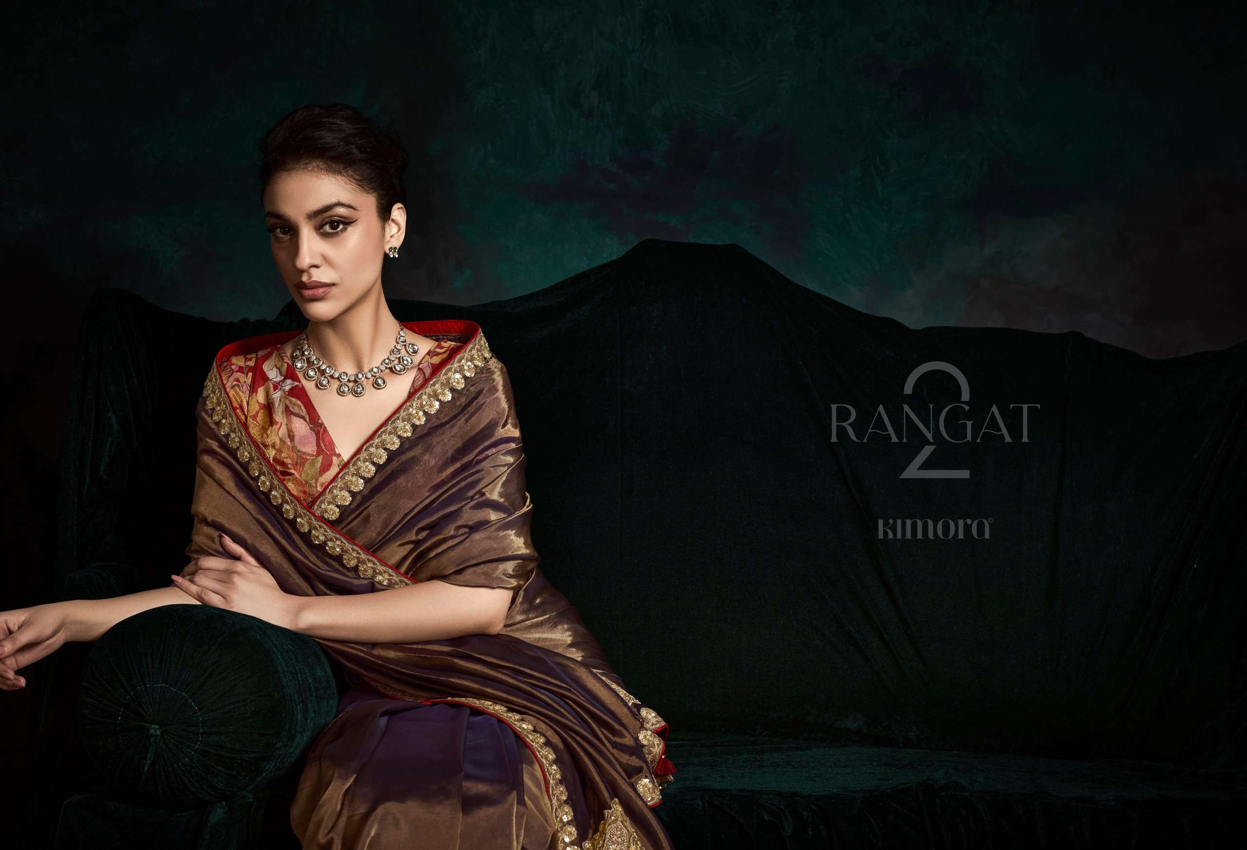 KIMORA PRESENTS RANGAT VOL-2 FANCY PARTY WEAR SAREES CATALOG WHOLESALER AND EXPORTER IN SURAT
