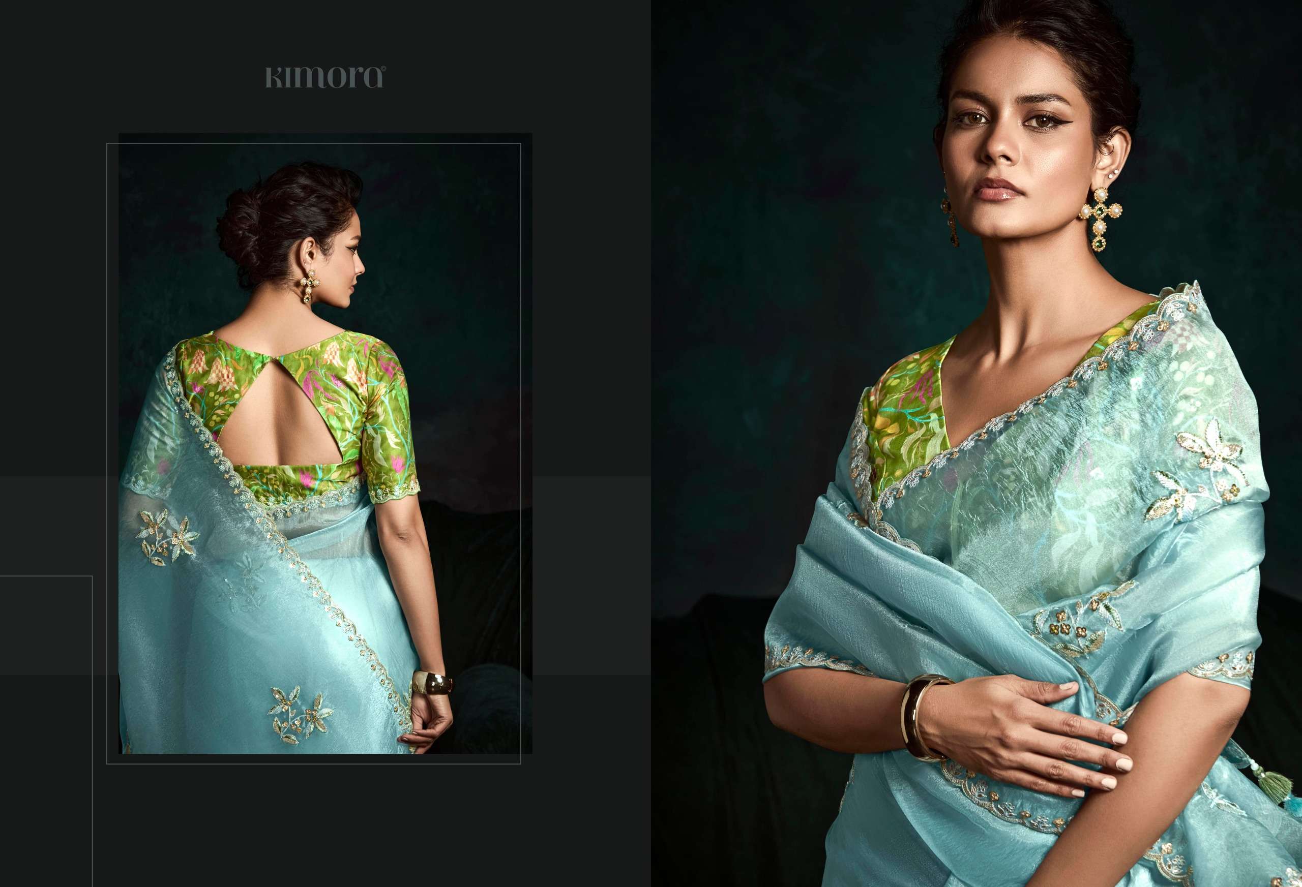 KIMORA PRESENTS RANGAT VOL-2 FANCY PARTY WEAR SAREES CATALOG WHOLESALER AND EXPORTER IN SURAT
