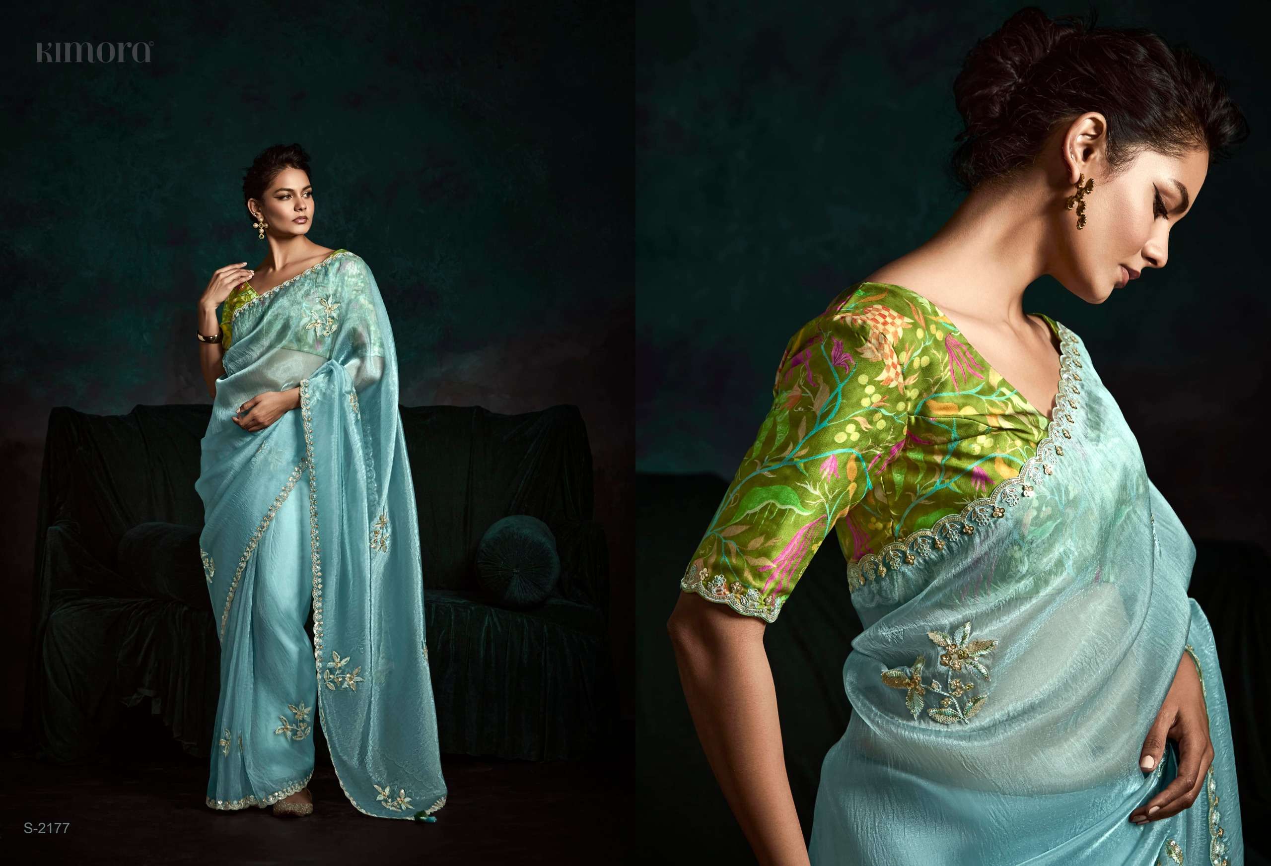KIMORA PRESENTS RANGAT VOL-2 FANCY PARTY WEAR SAREES CATALOG WHOLESALER AND EXPORTER IN SURAT