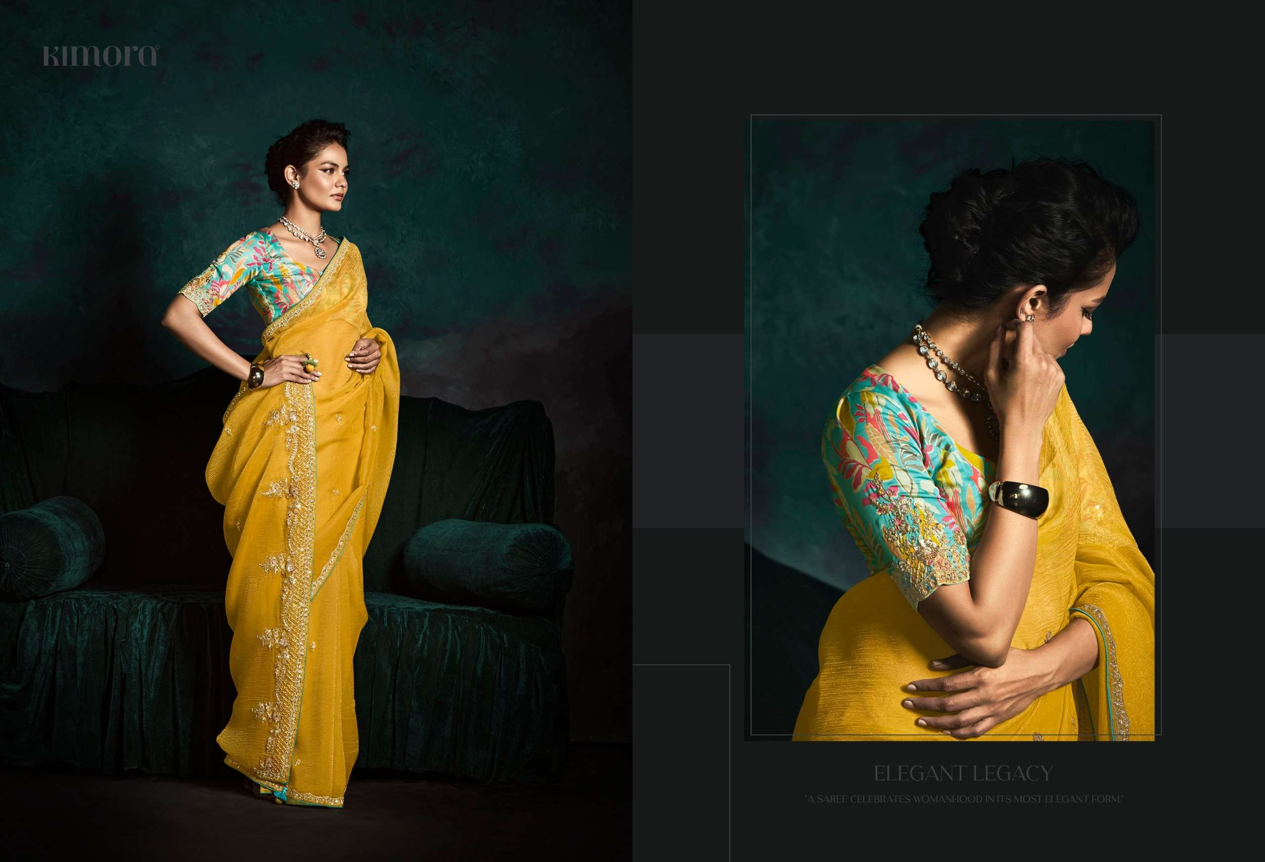 KIMORA PRESENTS RANGAT VOL-2 FANCY PARTY WEAR SAREES CATALOG WHOLESALER AND EXPORTER IN SURAT