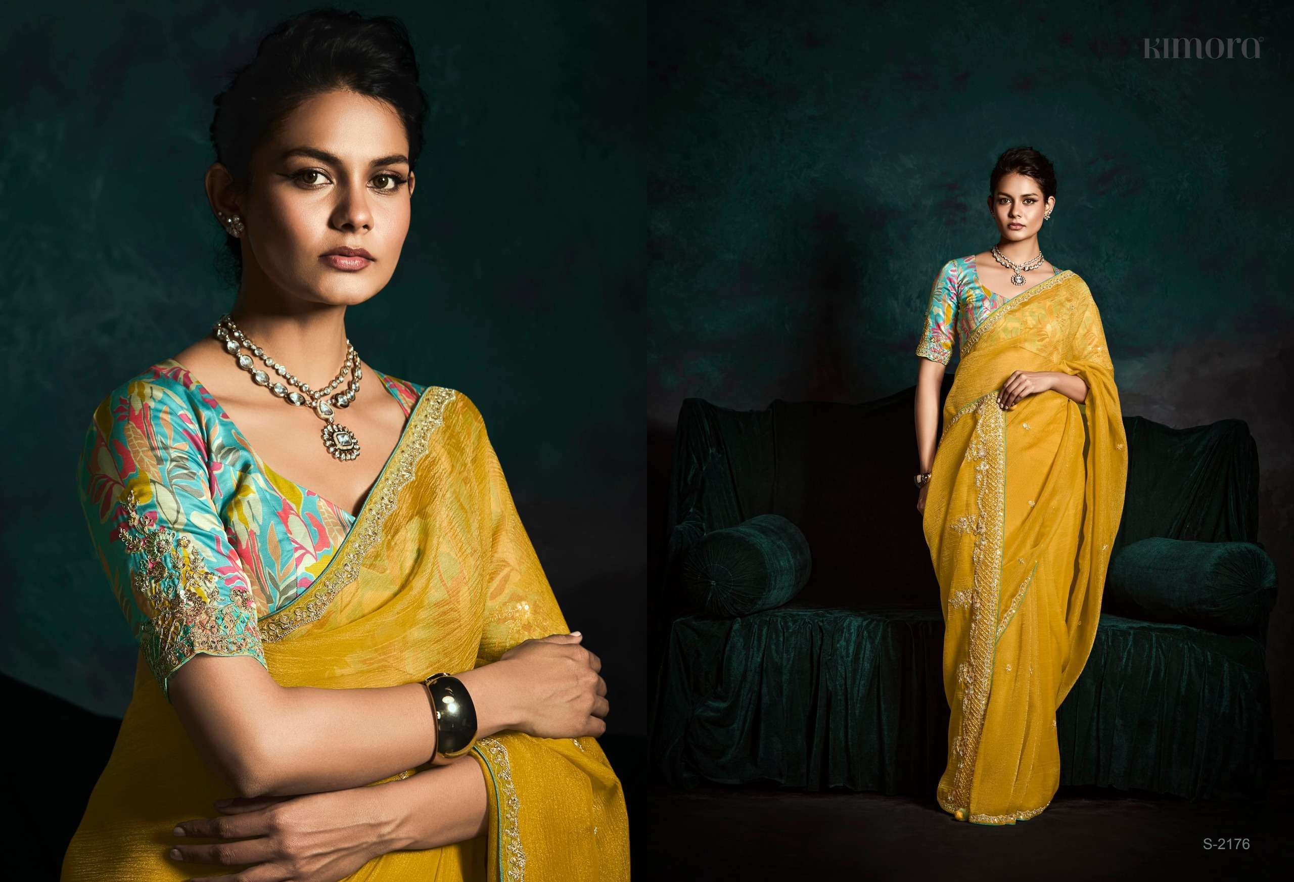 KIMORA PRESENTS RANGAT VOL-2 FANCY PARTY WEAR SAREES CATALOG WHOLESALER AND EXPORTER IN SURAT