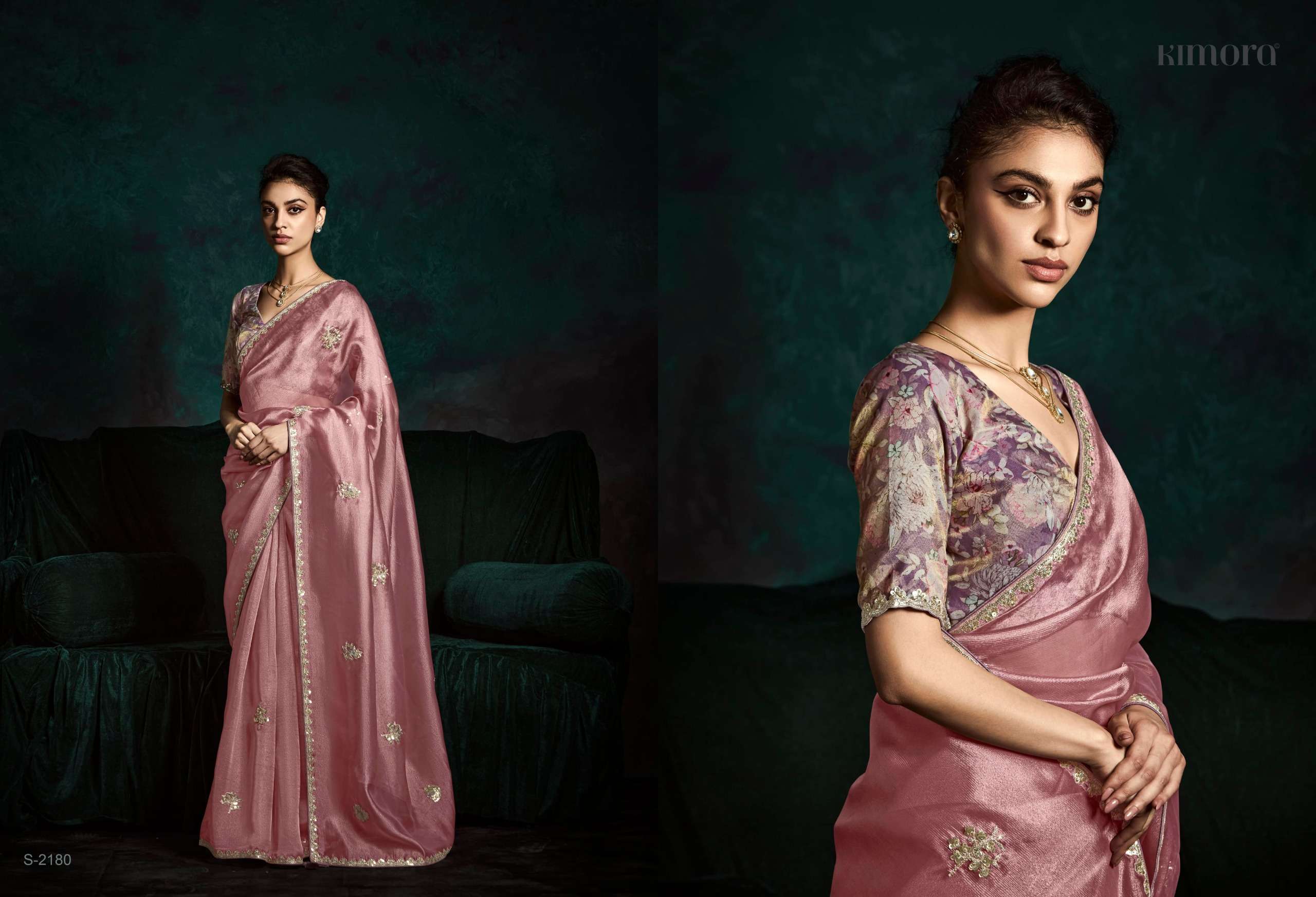 KIMORA PRESENTS RANGAT VOL-2 FANCY PARTY WEAR SAREES CATALOG WHOLESALER AND EXPORTER IN SURAT