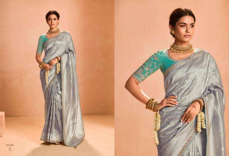 KIMORA PRESENTS SINDHURI UTSAV ZARI TISSUE SILK WEAVING WORK TRADITIONAL WEAR SAREES CATALOG WHOLESALER AND EXPORTER IN SURAT