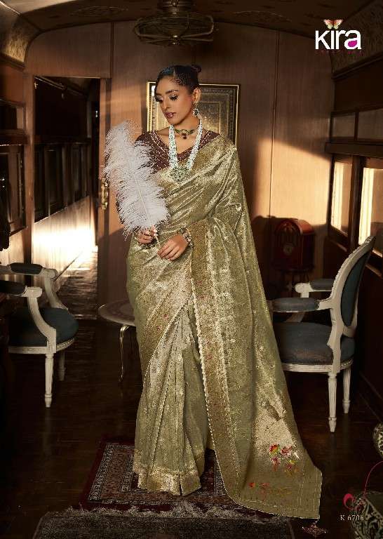 KIRA CREATION PRESENTS KOSKI VISCOSE TISUUE 6701-6706 SERIES SHOP ELEGANT SAREES FOR WEDDING
