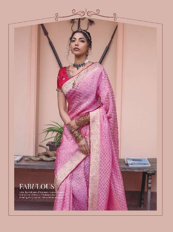 Kira Creation Presents Kyaara Silk Vol-2 Wholesale Pure Viscose Dola Embroidered Blouse Sarees Catalog Wholesaler And Exporter 