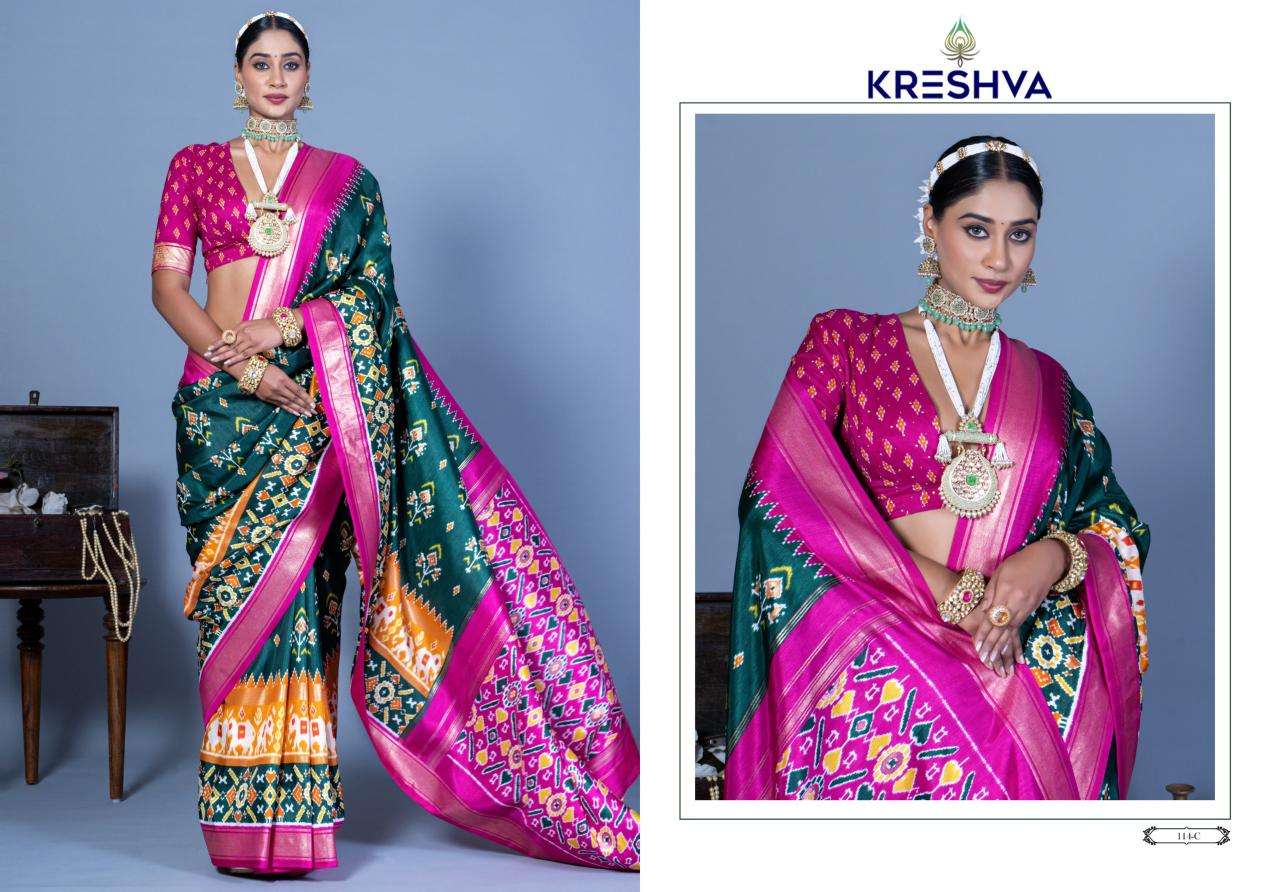 KRESHVA PRESENTS ALL TIME HIT NANDI SILK SHOP STUNNING PARTY SAREES FOR ANY OCCASION