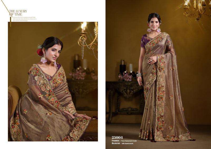 MAHOTSAV PRESENTS MOH MANTHAN RAJASVI 25000 SERIES TRADITIONAL SAREE PERFECT FOR FESTIVALS CATALOG WHOLESALER AND EXPORTER 