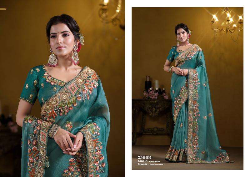 MAHOTSAV PRESENTS MOH MANTHAN RAJASVI 25000 SERIES TRADITIONAL SAREE PERFECT FOR FESTIVALS CATALOG WHOLESALER AND EXPORTER 