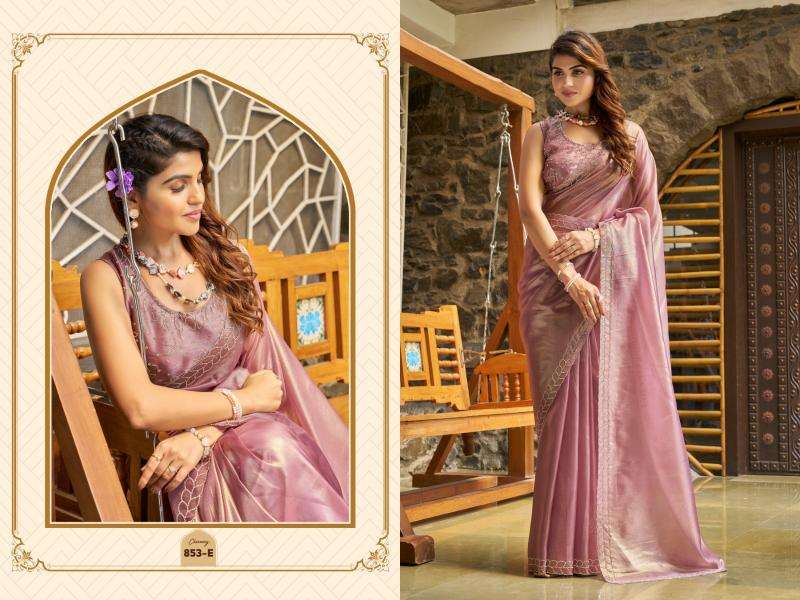 MEHEK PRESENTS 853A-853E RAINA SILK PARTY WEAR SHOP GLAMOROUS STYLES SAREES ONLINE