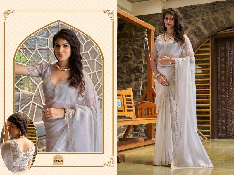 MEHEK PRESENTS 853A-853E RAINA SILK PARTY WEAR SHOP GLAMOROUS STYLES SAREES ONLINE
