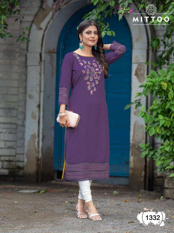 MITTOO PRESENTS PALAK VOL-39 RAYON READYMADE NEW TRENDY LONG KURTIS CATALOG WHOLESALER AND EXPORTER 