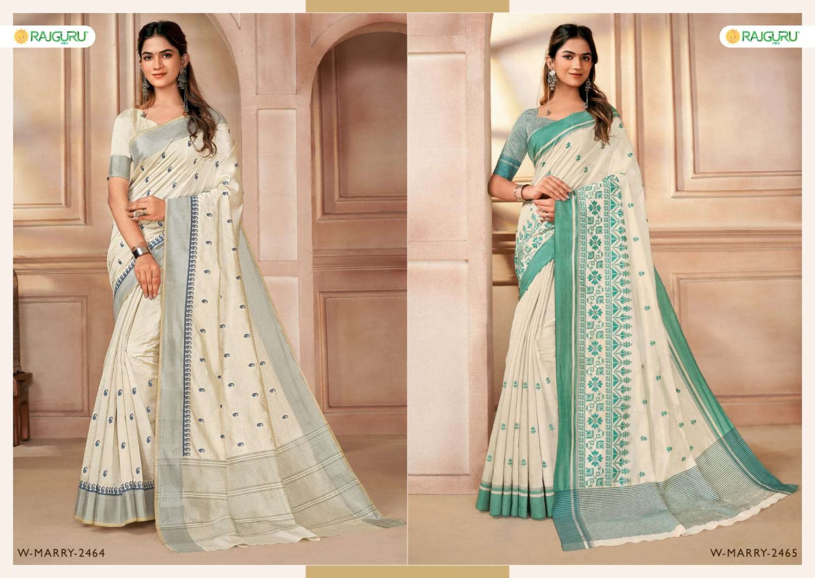RAJGURU PRESENTS MARRY VOL-7 DESIGNER FANCY SAREES CATALOG WHOLESALER AND EXPORTER IN SURAT