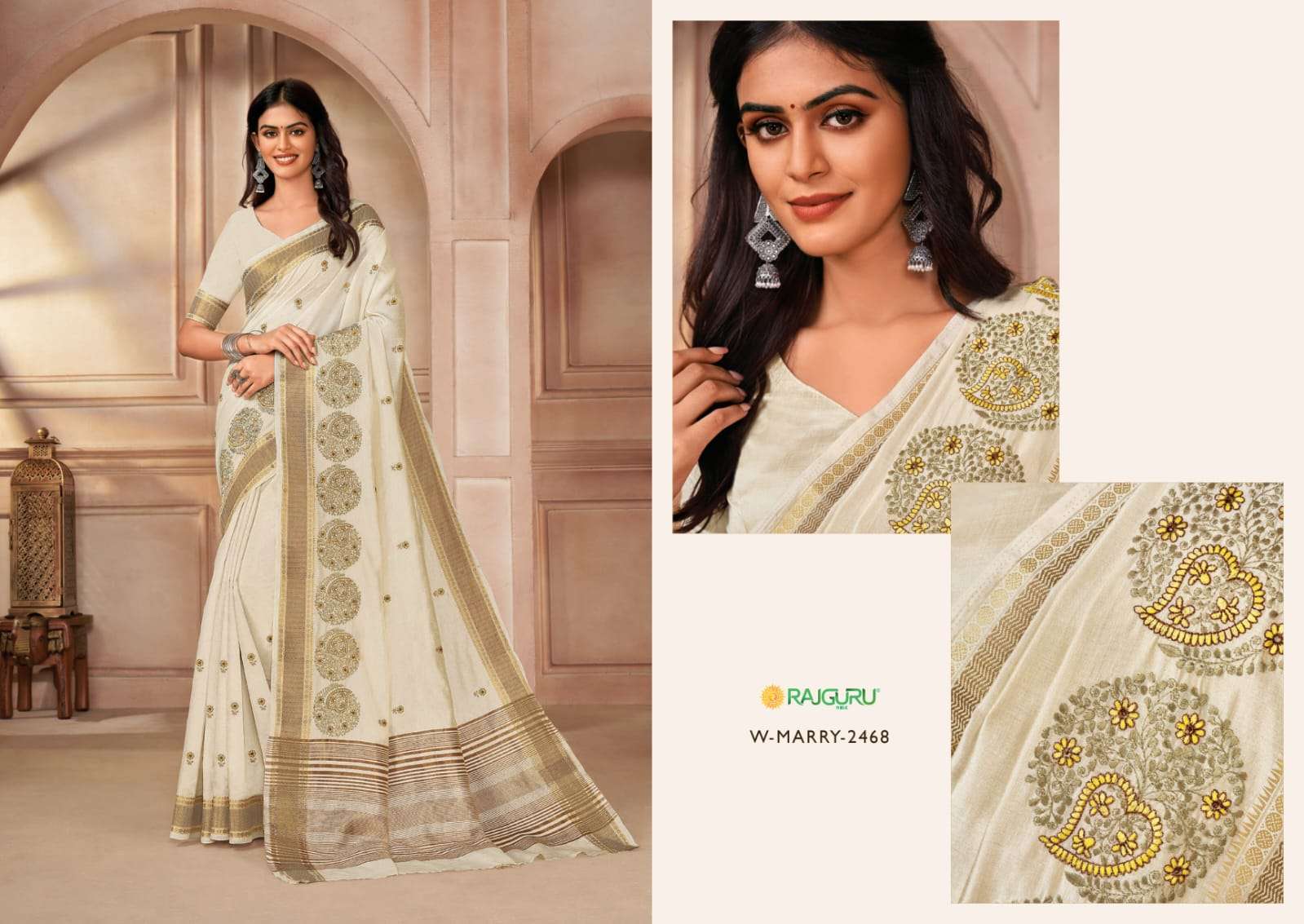 RAJGURU PRESENTS MARRY VOL-7 DESIGNER FANCY SAREES CATALOG WHOLESALER AND EXPORTER IN SURAT
