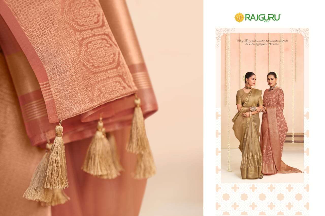 RAJGURU PRESENTS PREESHA DESIGNER FANCY SAREES CATALOG WHOLESALER AND EXPORTER IN SURAT
