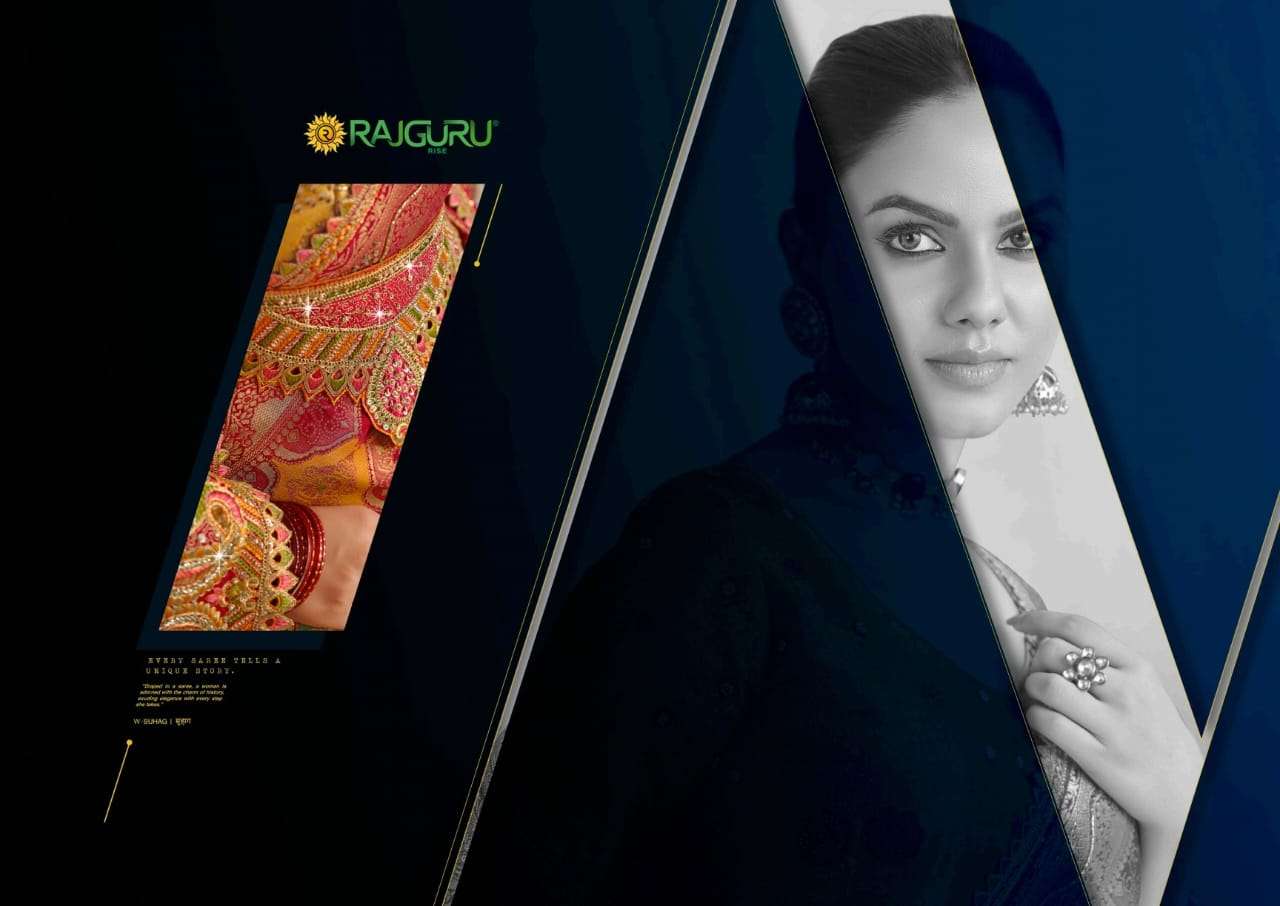 RAJGURU PRESENTS SUHAG FANCY PURE SILK SAREES CATALOG WHOLESALER AND EXPORTER IN SURAT CATALOG WHOLESALER AND EXPORTER IN SURAT 