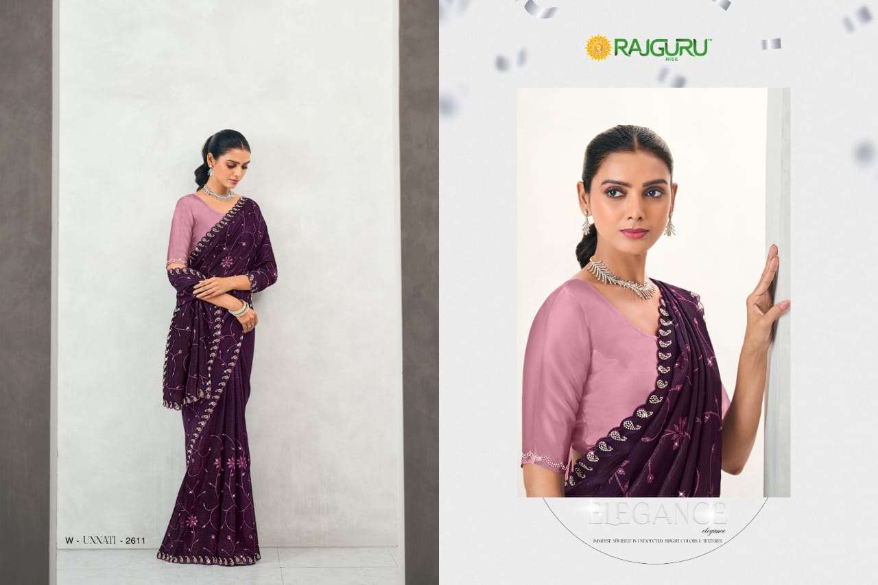 RAJGURU PRESENTS UNNATI FANCY SAREES CATALOG WHOLESALER AND EXPORTER IN SURAT CATALOG WHOLESALER AND EXPORTER IN SURAT 