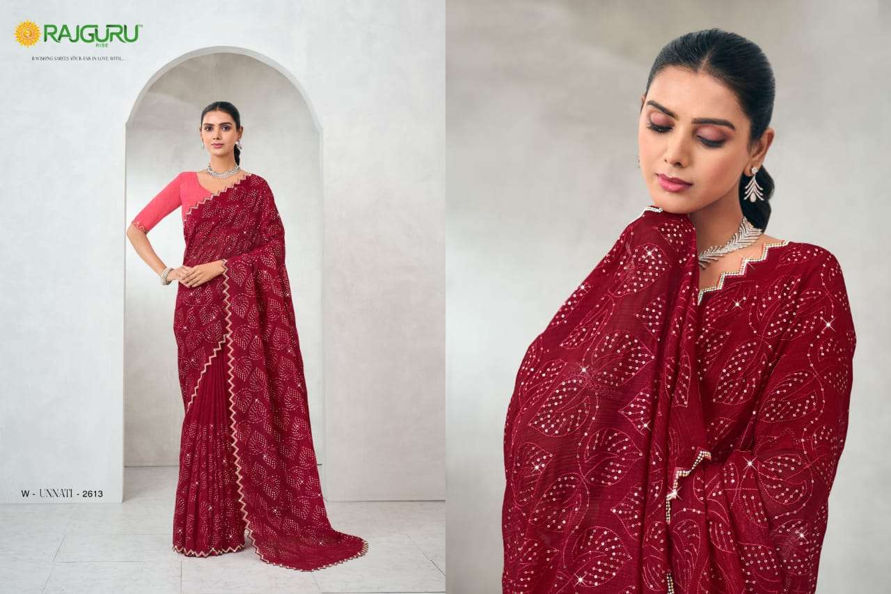 RAJGURU PRESENTS UNNATI FANCY SAREES CATALOG WHOLESALER AND EXPORTER IN SURAT CATALOG WHOLESALER AND EXPORTER IN SURAT 