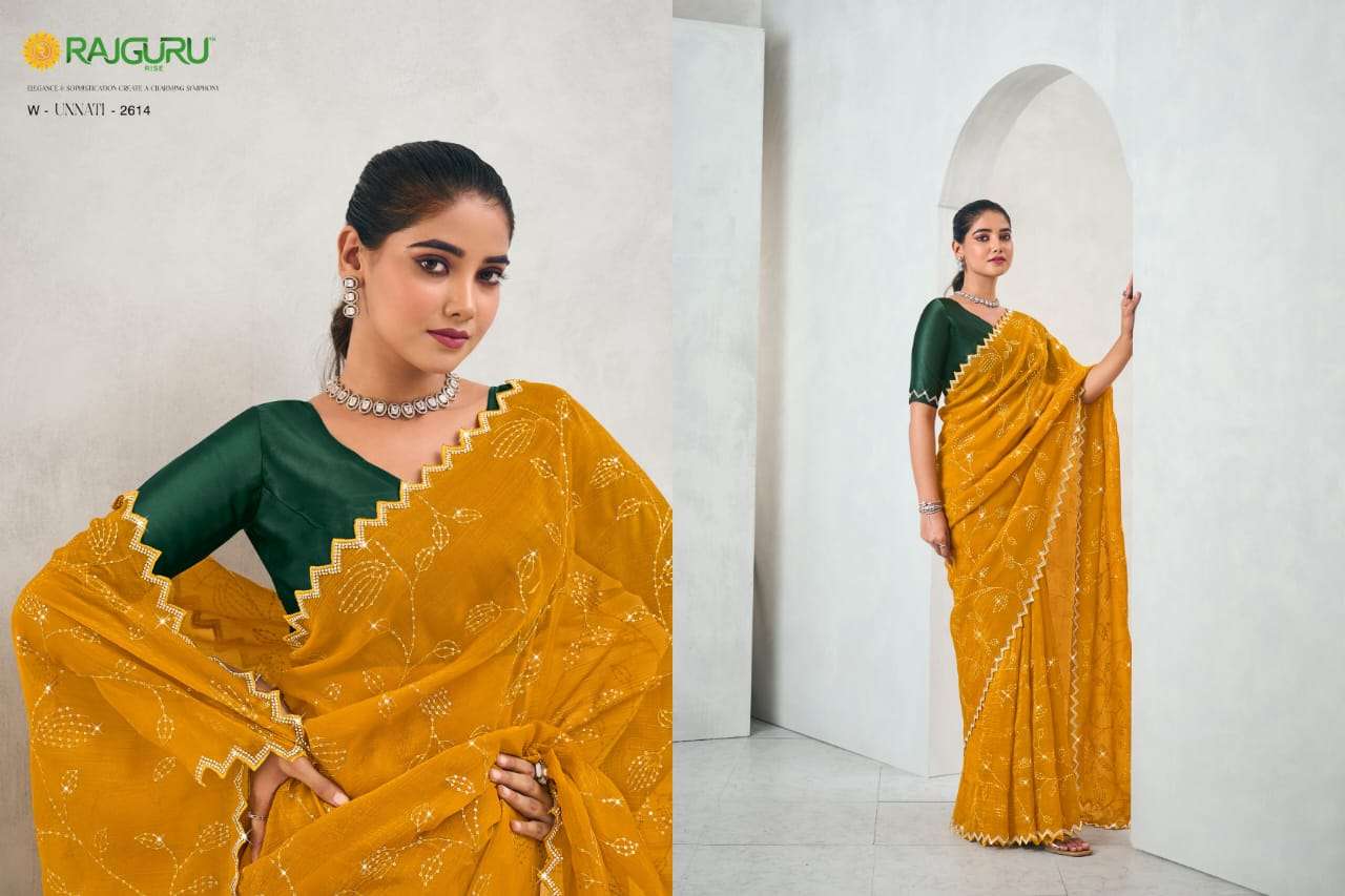 RAJGURU PRESENTS UNNATI FANCY SAREES CATALOG WHOLESALER AND EXPORTER IN SURAT CATALOG WHOLESALER AND EXPORTER IN SURAT 
