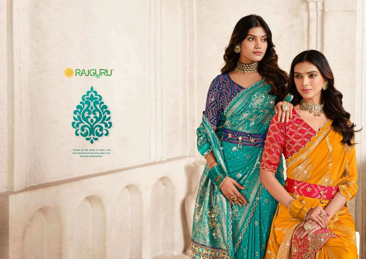 RAJGURU PRESENTS W-VIBHA BANDHEJ DESIGNER FANCY SAREES CATALOG WHOLESALER AND EXPORTER IN SURAT CATALOG WHOLESALER AND EXPORTER IN SURAT 