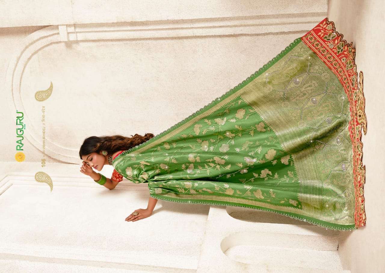 RAJGURU PRESENTS W-VIBHA BANDHEJ DESIGNER FANCY SAREES CATALOG WHOLESALER AND EXPORTER IN SURAT CATALOG WHOLESALER AND EXPORTER IN SURAT 