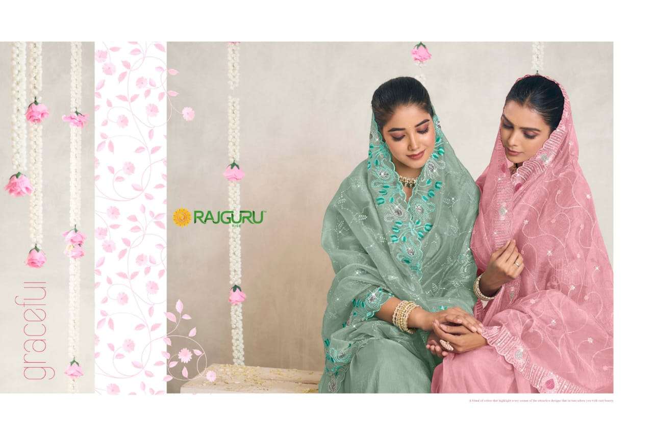 RAJGURU PRESENTS YASHIKA DESIGNER FANCY SAREES WITH DOUBLE BLOUSE CATALOG WHOLESALER AND EXPORTER IN SURAT 