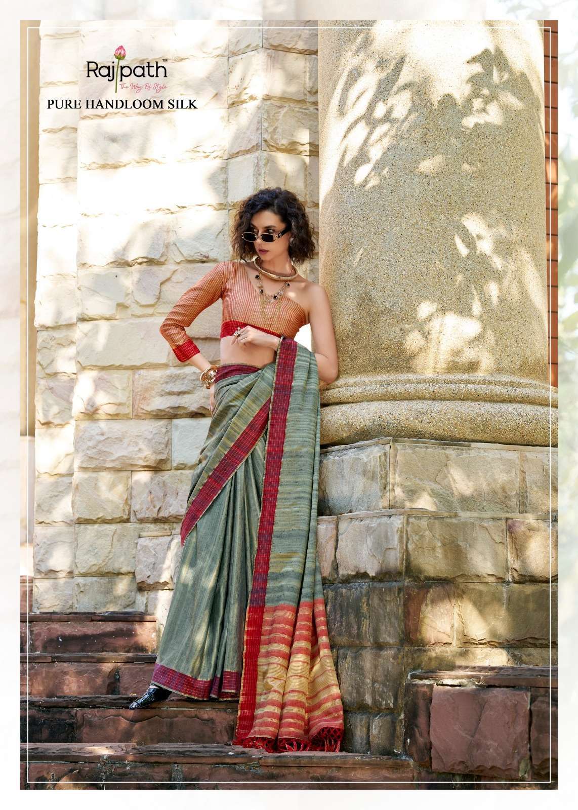 RAJPATH PRESENTS REDBALL SHOP TRENDY HANDLOOM KATAN SAREES ONLINE AT AFFORDABLE PRICES CATALOG WHOLESALER 