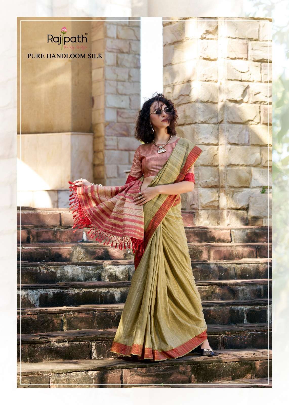 RAJPATH PRESENTS REDBALL SHOP TRENDY HANDLOOM KATAN SAREES ONLINE AT AFFORDABLE PRICES CATALOG WHOLESALER 