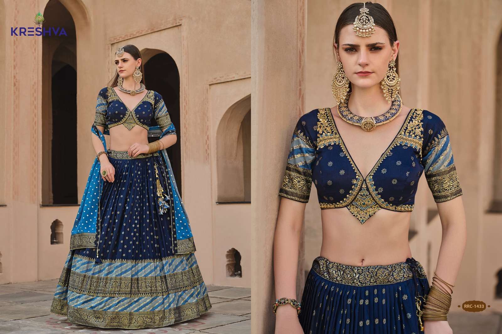 REWAA PRESENTS VAMIKA READYMADE SILK DESIGNER ENGAGEMENT LEHENGA FOR BRIDE CATALOG WHOLESALER AND EXPORTER 