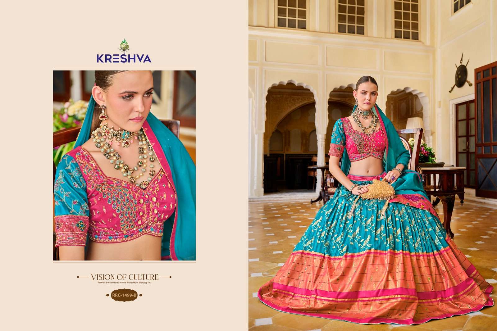 REWAA PRESENTS VAMIKA READYMADE SILK DESIGNER ENGAGEMENT LEHENGA FOR BRIDE CATALOG WHOLESALER AND EXPORTER 