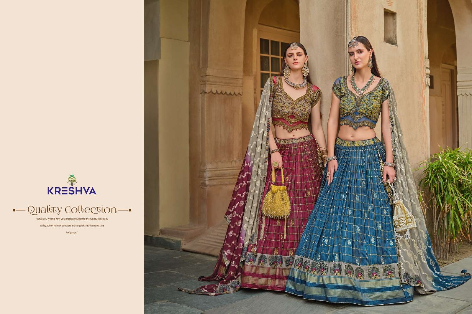 REWAA PRESENTS VAMIKA READYMADE SILK DESIGNER ENGAGEMENT LEHENGA FOR BRIDE CATALOG WHOLESALER AND EXPORTER 