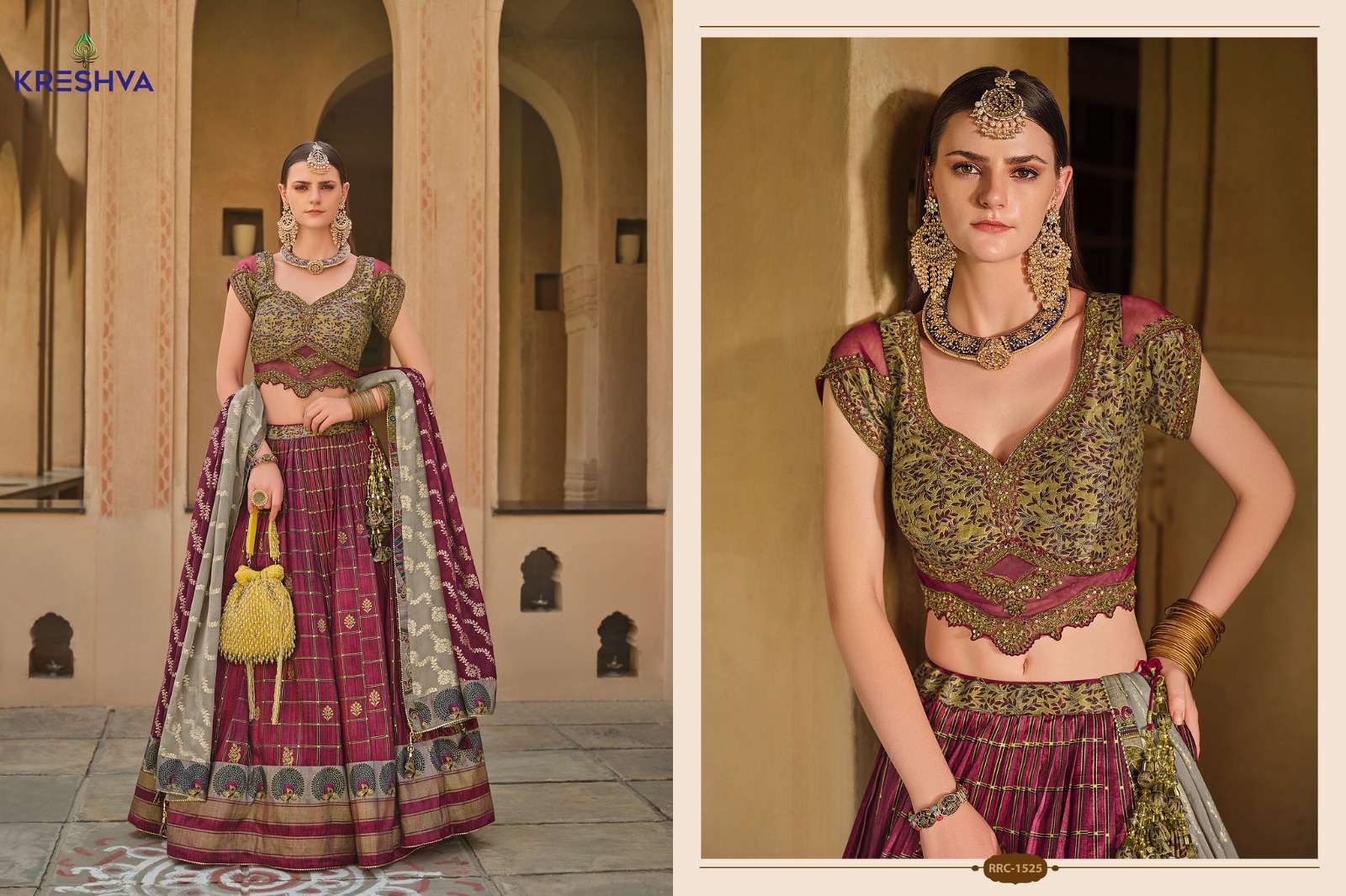REWAA PRESENTS VAMIKA READYMADE SILK DESIGNER ENGAGEMENT LEHENGA FOR BRIDE CATALOG WHOLESALER AND EXPORTER 