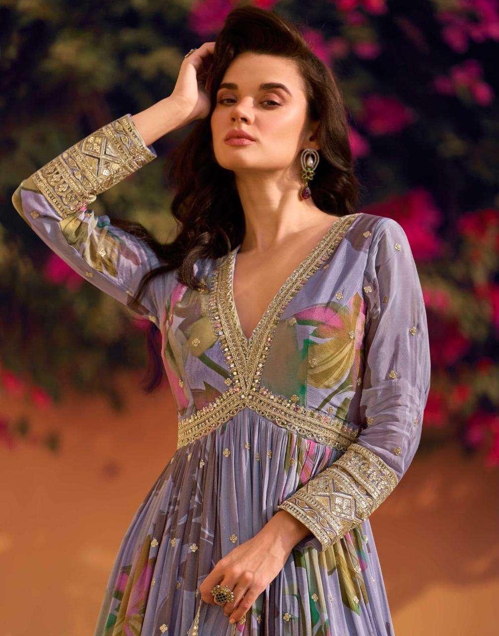 SAYURI DESIGNER PRESENT RANI FUNCTION WEAR READYMADE FANCY GOWN CATALOG WHOLESALER AND EXPORTER IN SURAT 