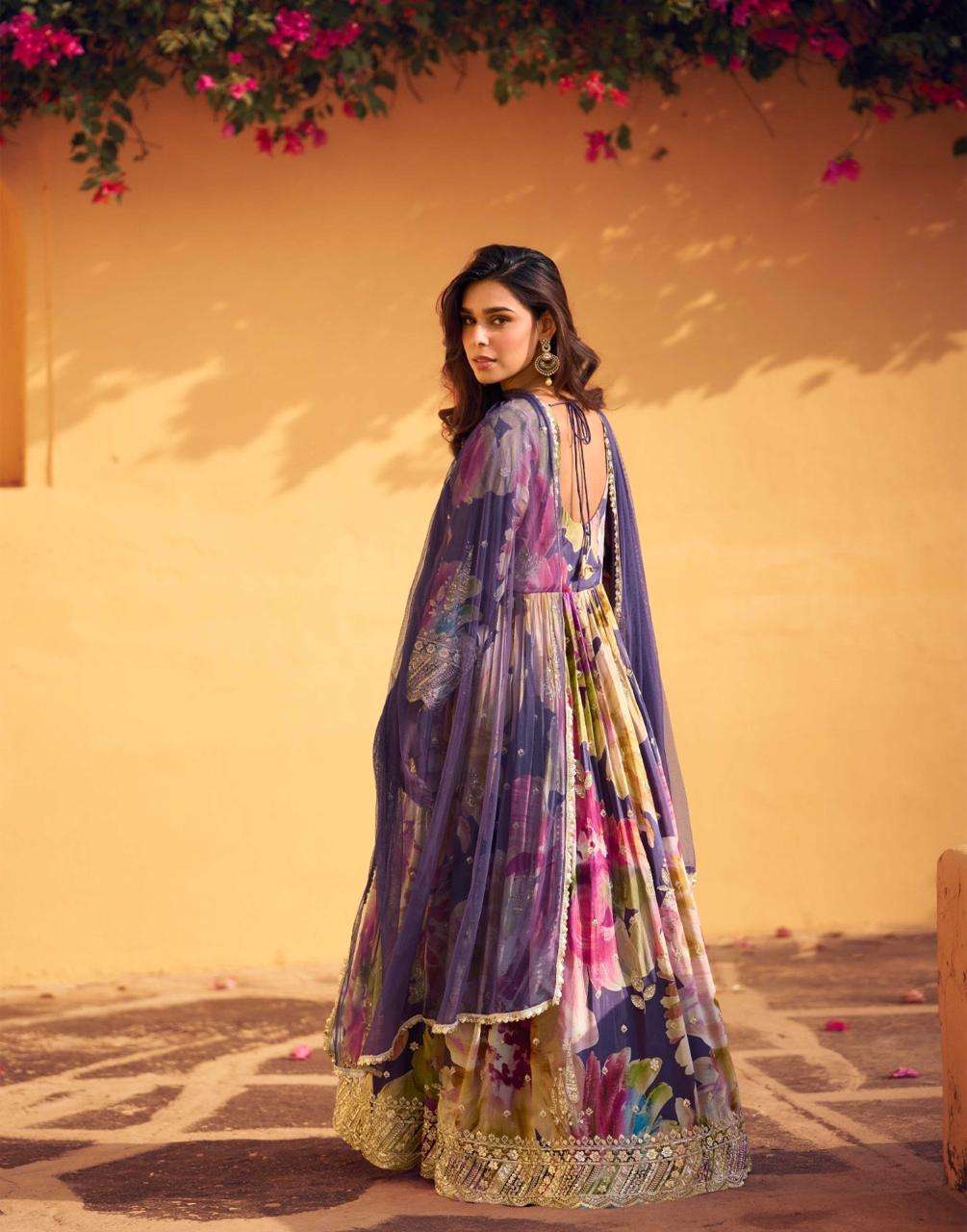 SAYURI DESIGNER PRESENT RANI FUNCTION WEAR READYMADE FANCY GOWN CATALOG WHOLESALER AND EXPORTER IN SURAT 