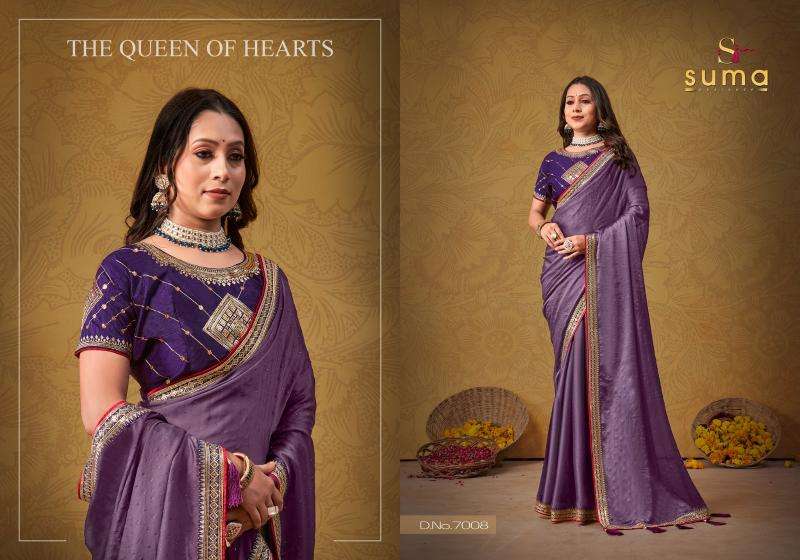 SUMA PRESENTS DURGI 7001-7009 RANGOLI FASHIONABLE DESIGN SAREES CATALOG WHOLESALER AND EXPORTER 