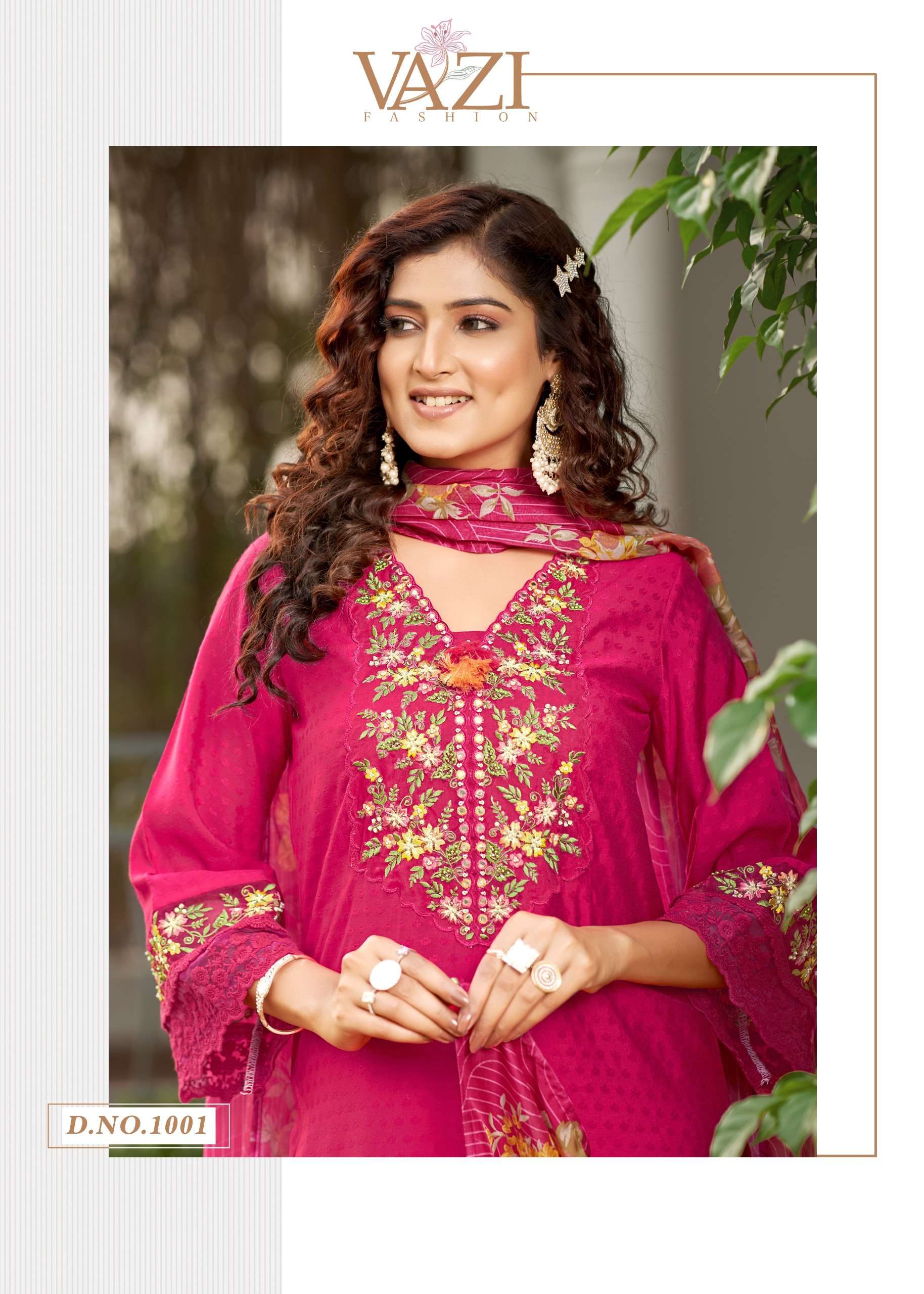 VAZI FASHION PRESENTS FIZA PURE VISCOSE DESIGNER KURTIS CATALOG WHOLESALER AND EXPORTER 