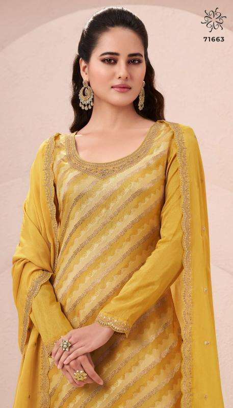 VINAY PRESENTS KULEESH AASMAA VOL-2 MONGA SILK JACQUARD EXCLUSIVE DRESS CATALOG WHOLESALER AND EXPORTER IN SURAT