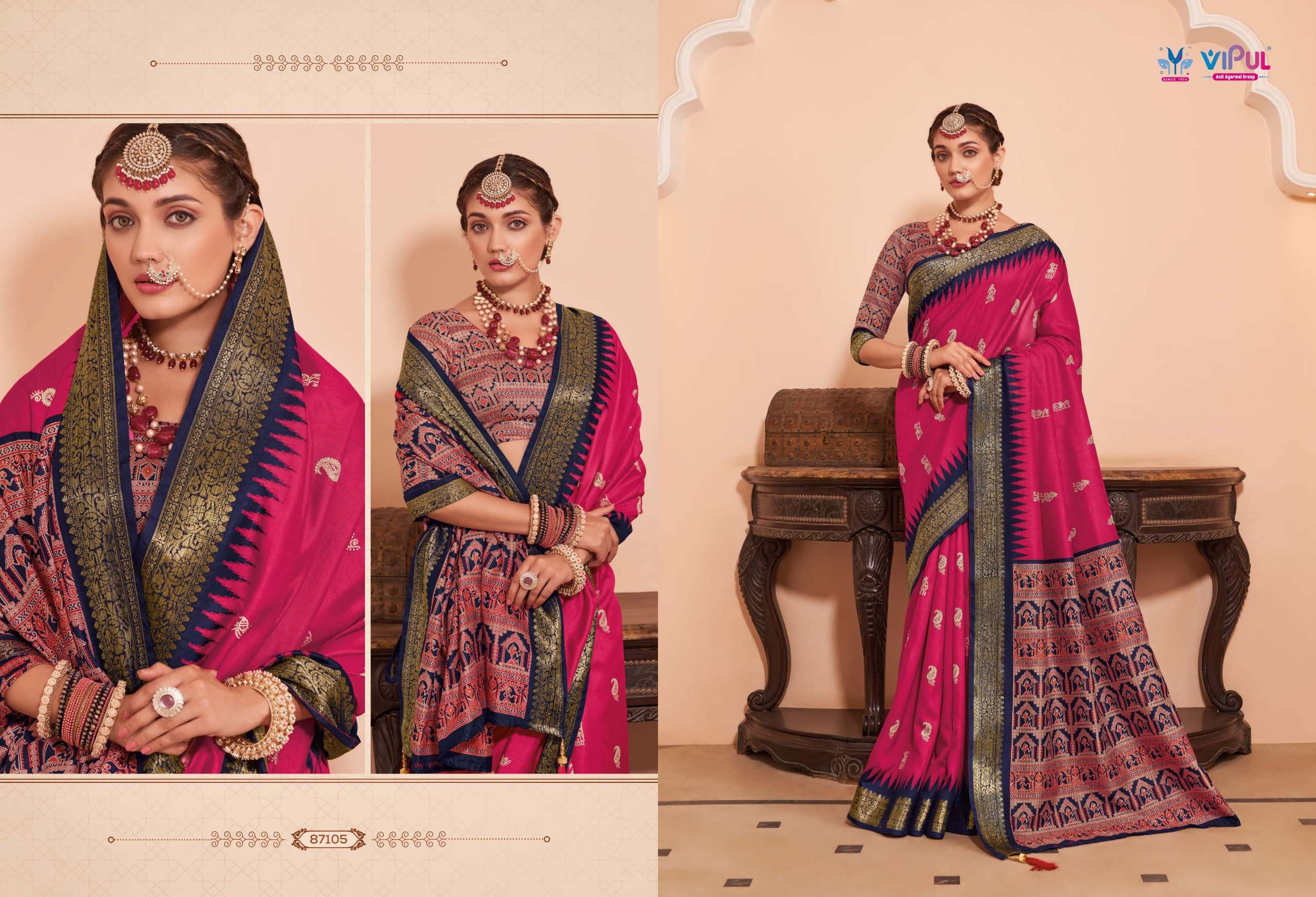 VIPUL FASHION PRESENTS KALYANAM FANCY SILK SAREES CATALOG WHOLESALER AND EXPORTER IN SURAT 