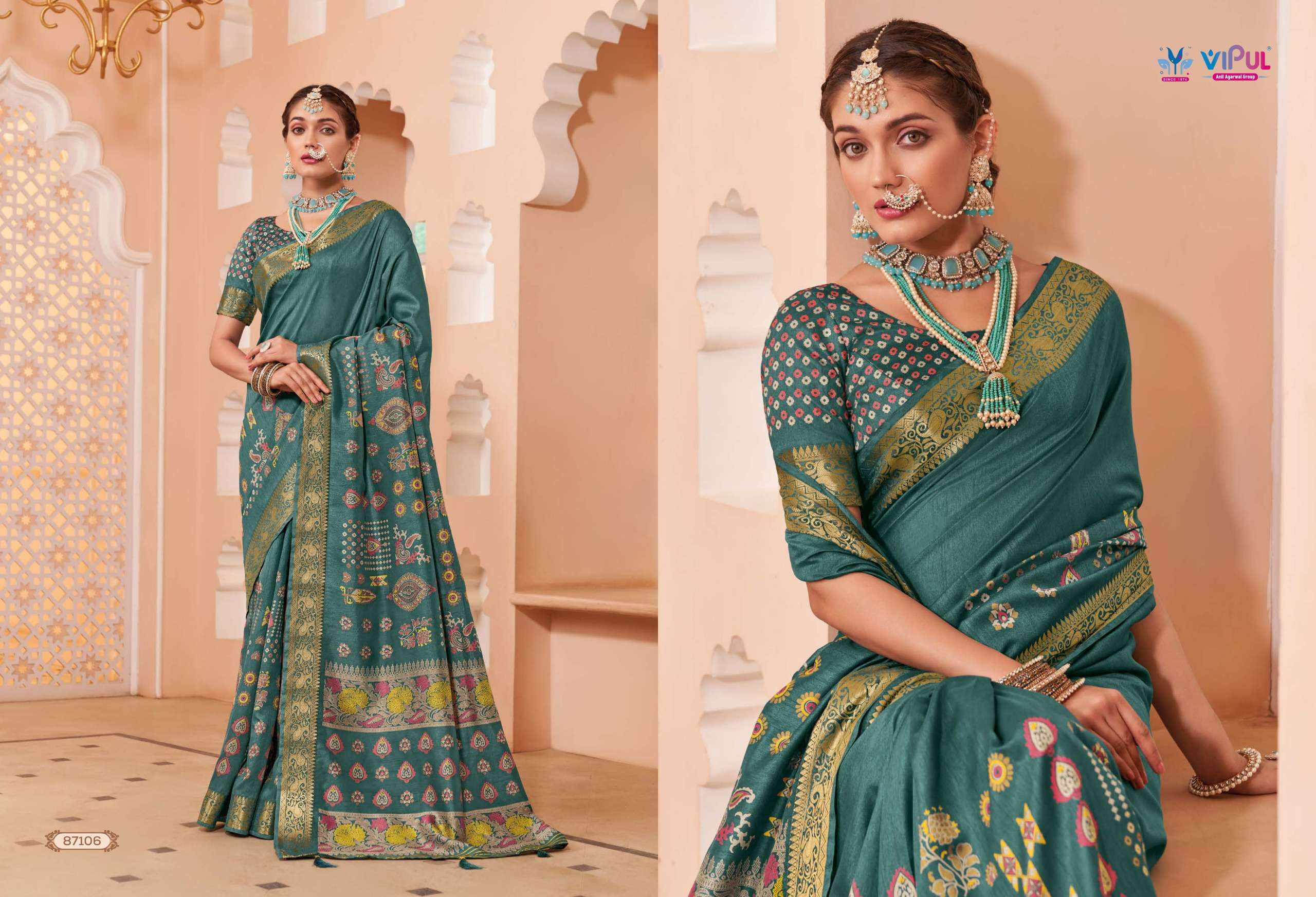 VIPUL FASHION PRESENTS KALYANAM FANCY SILK SAREES CATALOG WHOLESALER AND EXPORTER IN SURAT 